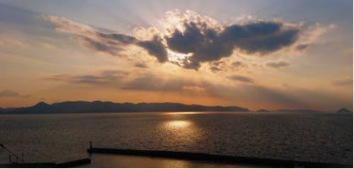 男木島から見た瀬戸内海